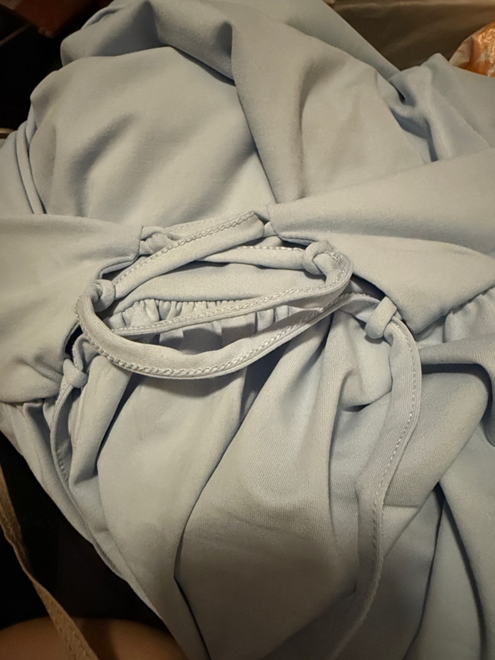 OYS TIK TOK SHOP deep V cap sleeves maxi dress with tie back XL - Picture 3 of 3